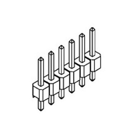 Molex Board Connector, 4 Contact(S), 1 Row(S), Male, Straight, Solder Terminal 878910408